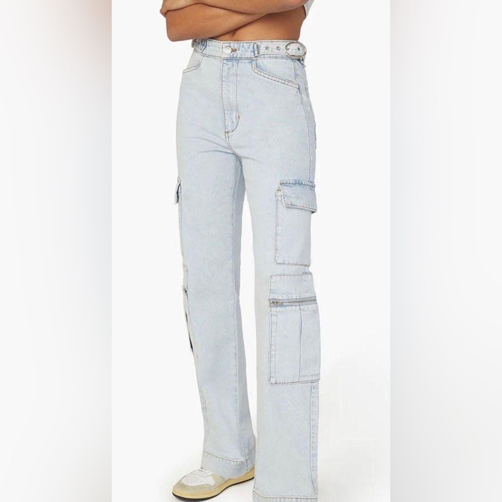 We Wore What High-Rise Utility Cargo Jeans